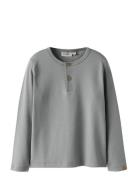 Nmmgayo Sar Ls Slim Top Lil Lil'Atelier Grey