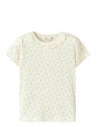 Nmfhulla Hua Ss Slim Top Lil Lil'Atelier Cream