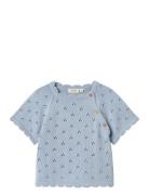 Nmfjola Ss Knit Lil Lil'Atelier Blue