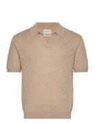 Linen Blend Ss Polo GANT Beige