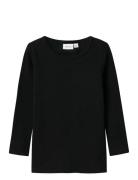 Nmnwax Wool Rib Ls Top Noos Name It Black