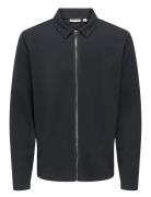Onsnewkodyl Reg Zip Sweat Vd ONLY & SONS Navy