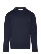 Essential Cotton-Blend Sweater Mango Navy