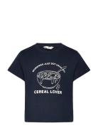 Short-Sleeved Printed T-Shirt Mango Black