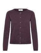 Rwlaica Cashmere Ls O-Neck Raglan C Rosemunde Purple