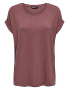 Onlmoster S/S O-Neck Top Noos Jrs ONLY Pink