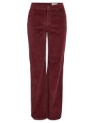 Nmyolanda Nw Wide Leg Corduroy Noos NOISY MAY Burgundy