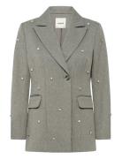 Sllilu Corinne Fitted Blazer Soaked In Luxury Grey