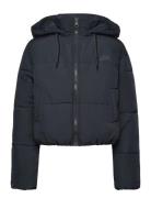 Hooded Puffer Jacket Lee Jeans Black