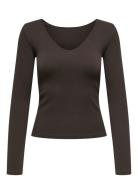 Onpjaia Life Vn Ls 2-Way Short Seam Top Only Play Brown