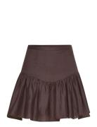 Amorette Linen Mini Skirt Bardot Brown
