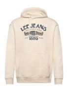 Big Logo Hoodie Lee Jeans Cream