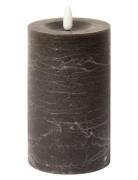 Rustic Finish Led Pillar Candle C'est Bon Brown