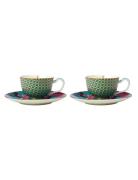 Silk Road Demi Cup & Saucer Blue 2-Psc Maxwell & Williams Blue