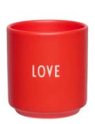Mini Cup Love & Friendship Design Letters Red