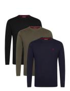 Jack Reg Ls 3Pk Mcs M Tee MCS Black