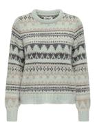 Onlmontana L/S Life O-Neck Cc Knt ONLY Green