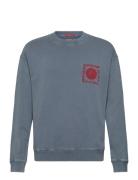 Relaxed-Fit Washed Artwork Sweatshirt Scotch & Soda Blue