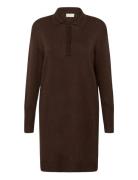 Kalizza Polo Knit Dress Kaffe Brown