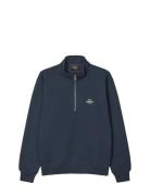 Standard Half Zip Logo Sweat Mads Nørgaard Navy