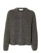 Slflulu New Ls Knit Cardigan Noos Selected Grey