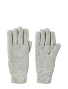 Slhcray Wool Blend Gloves Selected Grey