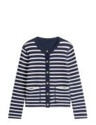 Co Jersey Stch Reversible Cardi Tommy Hilfiger Navy