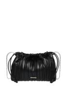 Drawstring Plisse Crossbody Calvin Klein Black
