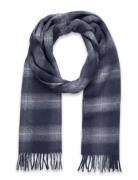 Check Lambswool Scarf Lyle & Scott Navy