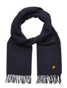 Plain Lambswool Scarf Lyle & Scott Navy