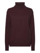 Rwlaica Cashmere Ls Roll Neck Rosemunde Brown