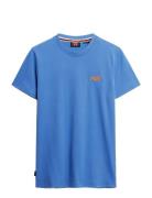 Essential Logo Emb Tee Superdry Blue