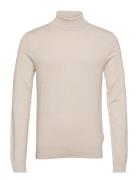 Ecovero L/S Roll Neck Knit Lindbergh White