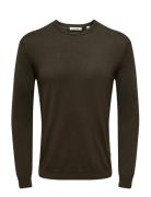 Onswyler Life Reg 14 Ls Crew Knit Noos ONLY & SONS Brown