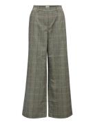 Objlisa Wide Pant Aop Noos Object Grey