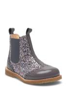 Booties - Flat - With Elastic ANGULUS Purple