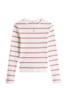 Tjw Slim Essential Rib Ls Tommy Jeans Pink