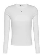 Tjw Slim Essential Rib Ls Tommy Jeans White