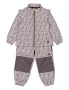 Thermal+ Frill Set Aop Mikk-line Grey