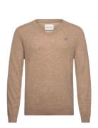 Extrafine Lambswool V-Neck GANT Beige