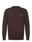 Cotton Merino Crew Neck Jumper Lyle & Scott Brown