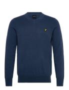 Cotton Merino V Neck Jumper Lyle & Scott Navy