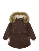 Twill Nylon Girl Parca Mikk-line Brown