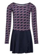 Hmljr Mix Gymsuit L/S Hummel Pink