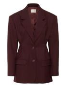 Gzpaula Waist Blazer Gestuz Burgundy