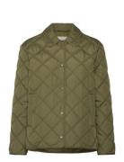 Quilted Jacket With Collar GANT Khaki