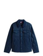 Mid Onion Quilted Shirt Jacket Tommy Hilfiger Navy