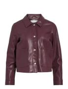 Vihellium Short Jacket - Noos Vila Burgundy