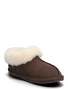 Rhevelyn Leather Closed Ankle Slipp Rosemunde Brown