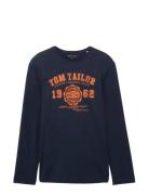 Printed Longsleeve Tom Tailor Navy